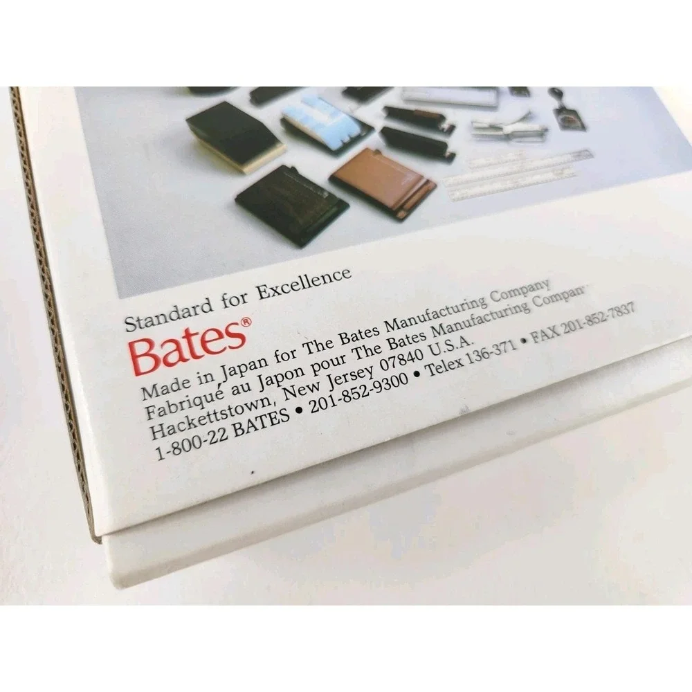 NEW Vintage Metal Bates Secretary Telephone Address Directory Desk Rolodex Book